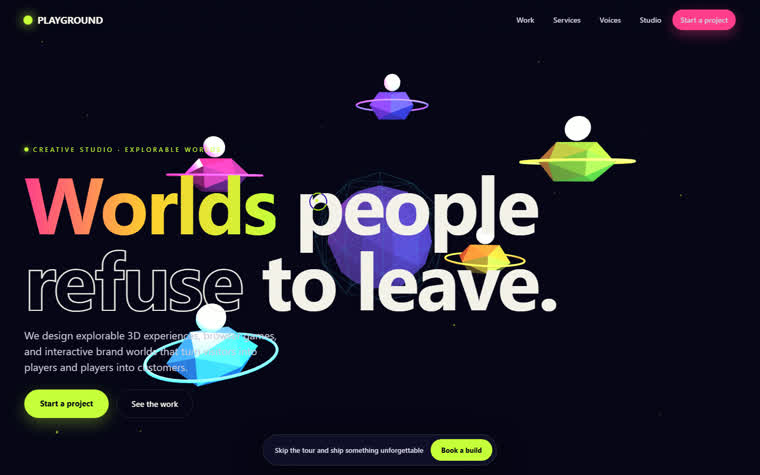 Playground 3D world